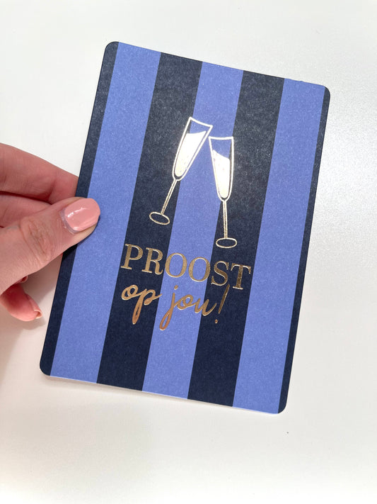 Proost op jou (met goudfolie)
