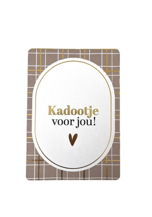 Kadootje voor jou (met goudfolie)