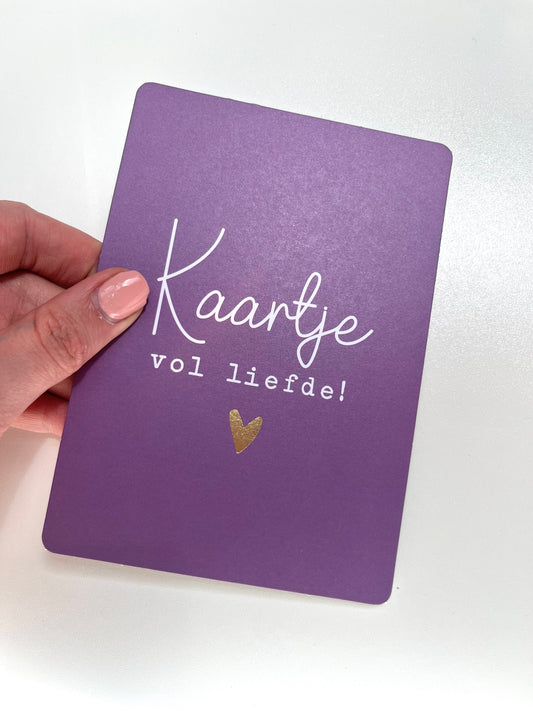 Kaartje vol liefde