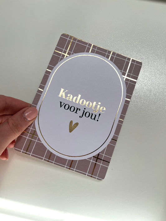 Kadootje voor jou (met goudfolie)