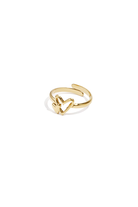 Double Heart ring