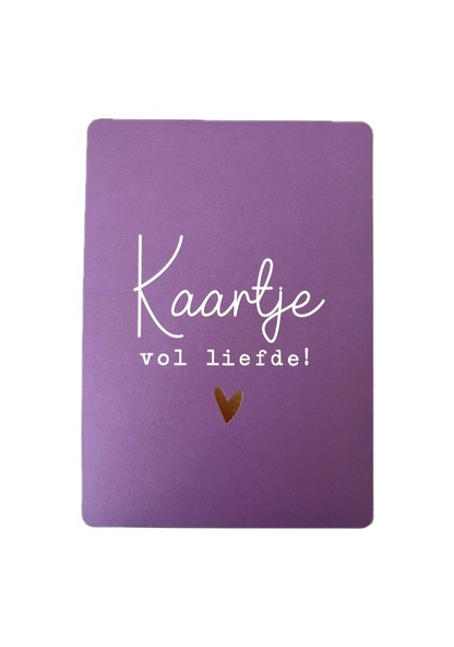 Kaartje vol liefde
