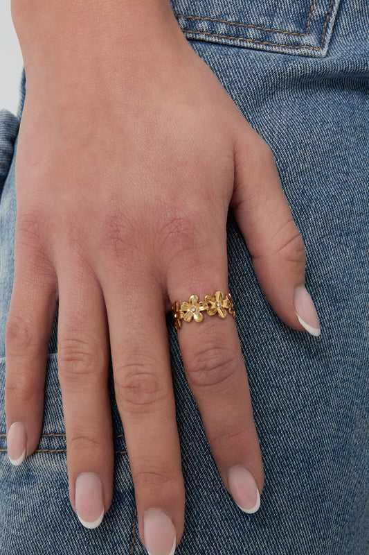 Inifinity Flowers ring
