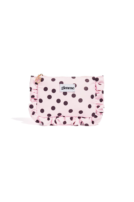 Make up bag ruffle bubbles