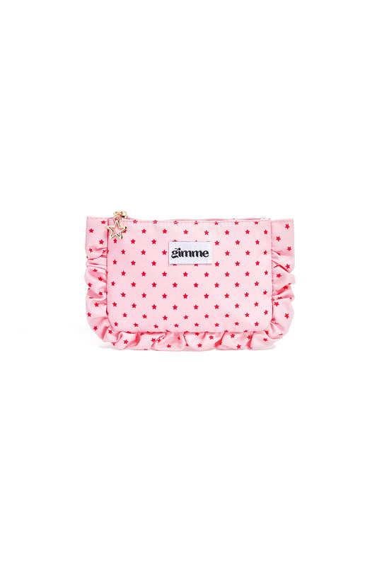 Make up bag ruffle stars